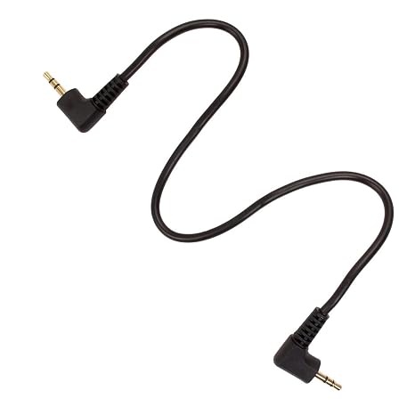 KONDOR BLUE | 2.5mm to 2.5mm LANC Remote Trigger Shutter Cable | Camera Control Cable for Compatible Canon C70, EOS R, EOS R6, GH5, S5, URSA Mini & More | Black