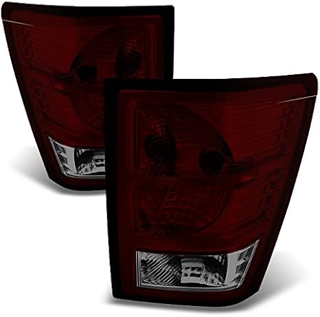 AKKON - For 2007-2010 Jeep Grand Cherokee Dark Tail Lights
