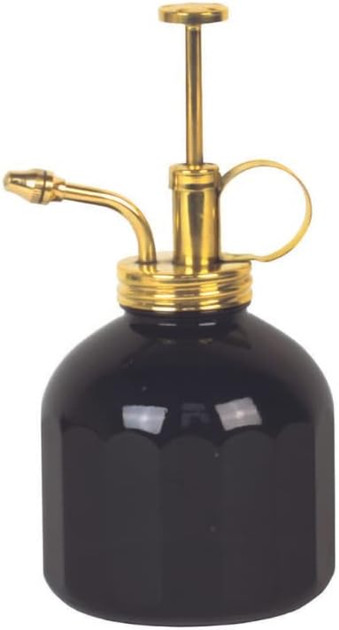 Modern Sprout Plant Mister - 8 oz Indoor Watering Can & Sprayer - Black