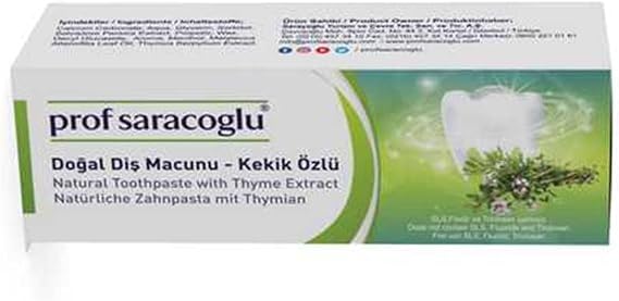 Prof Saracoglu Thyme Extract Toothpaste 75ml
