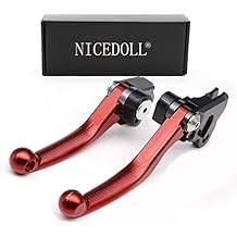 for CR125R CR250R 2004-2007, CRF250 CRF450R 2004-2006, CRF250X 2004-2017, CRF450X 2005-2017 CNC Dirt Bike Clutch Brake Pivot Levers 3D Red