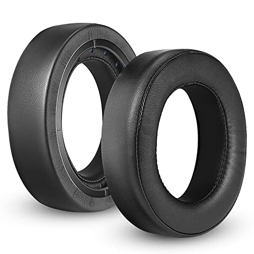 HS60 Earpads, GVOEARS Replacement Ear Pads Cushion for Corsair HS70Pro HS60Pro HS50Pro, Durable Leather Gaming Headset Noise Isolation Earpads Black