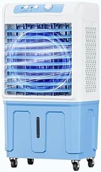 Evaporative Air Cooler, 120° Oscillation, 3-Speed Portable Fan with Large Water Tank, 6000-320000 CFM for Indoor and Outdoor Use