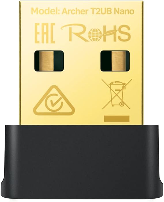 TP-Link Archer T2UB Nano, AC600 Nano Wi-Fi Bluetooth 4.2 USB Adapter