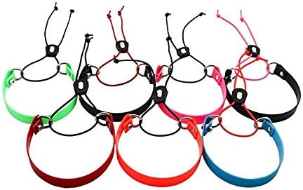 SureFit 3/4'' Biothane E-Bungee Collar Small 8''-16'' Neck Size Quick On/Off E-Collar Strap Fits Educator Dogtra (Black w/Turquoise Bungee)