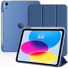 TiMOVO Case for iPad A16 11th Generation 2025 11 Inch/iPad 10th Generation 2022 10.9 Inch with Pencil Holder[Only Support Pencil USB-C], Slim Protective Cover with Translucent Back