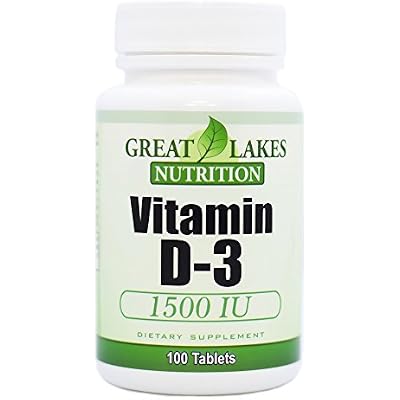 Vitamin D3, Vegan Vitamin D Supplement for Men & Women, 1500IU, 100 Easy Swallow Pills