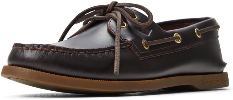 Sperry Men's Authentic Original 2-Eye Boat Shoe, Amaretto, 10 UK
