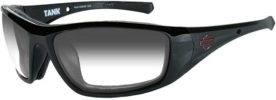 Harley-Davidson Men's Tank Sunglasses, Copper Lens/Glass Black Frame HDTAN08