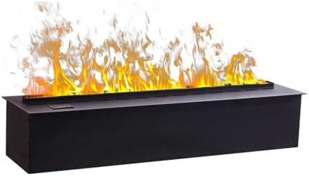 Electric Fireplace,Water Vapor Humidifier with 3D atomization flame,Ultra-thin Panel,No Heat,Decorative Design,-80cm/31.4in