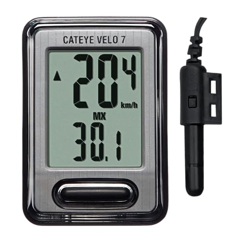 CATEYE Wired Bike Computer Entry-Level Speedometer and Odometer, Perfect for Beginner Cyclists, Auto StartStop, Easy Setup for Road, MTB, Gravel Bikes, 3 Year Battery Life