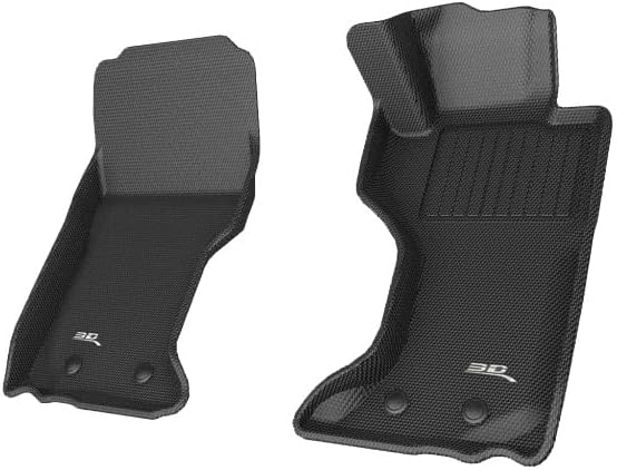 3D MAXpider All-Weather Floor Mats for MAZDA MX5 (ND) 2016-2024+ Custom Fit Car Floor Liners, Kagu Series (1st & 2nd Row), Black
