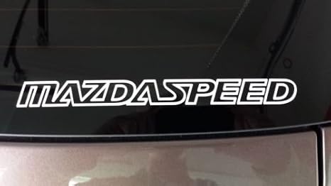 Mazdaspeed Miata Mazda 3 6 Protege RX8 Vinyl Window Decals Stickers Zoom Zoom , Die cut vinyl decal for windows, cars, trucks, tool boxes, laptops, MacBook - virtually any hard, smooth surface