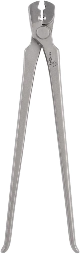 Premium Farrier Nail Puller Tool Vanadium Steel Construction,Durable Dull Finish, Ergonomic Handle Design for Comfort,Precision Hoof Care and Nail Removal