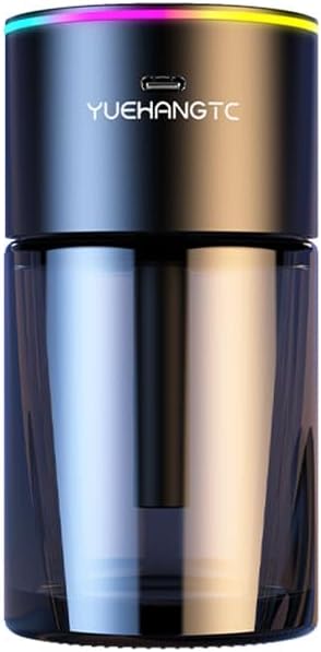 Car Air Diffuser with LED Lights, 150ML Capacity, 3 Mode Adjustable, 6-Month Fragrance, Auto On/Off