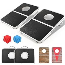 ROPODA Portable Cornhole Board Set,24x16 / 3020in Corn Hole Games for Adults with 8 Bean Bags, Lightweight Aluminum Alloy Edging Cornhole Set for Outdoor Games, Beach and Tailgates