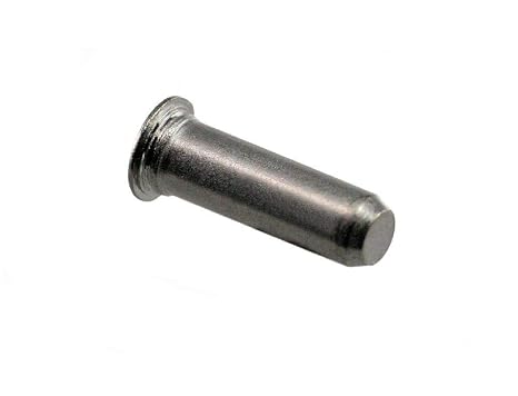 Unicorp ETPS-250-10 1/4" Round Pilot Pin Flush Unthreaded, 0.625 lg, 300 Stainless QTY-10