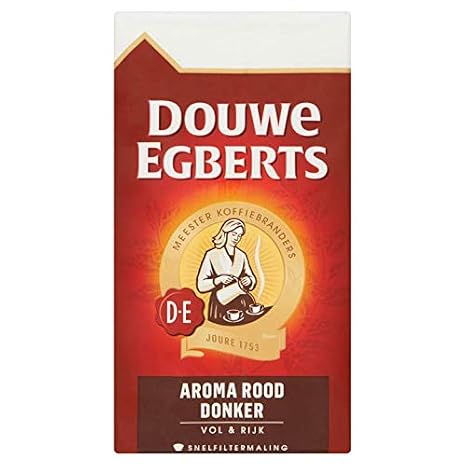 Ground Coffee | Douwe Egberts | Aroma Red Dark Filter Coffee | Total Weight 500 Grams