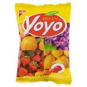 Jelly Yoyo Gummy Mix Fruit 80 G. Thailand Product