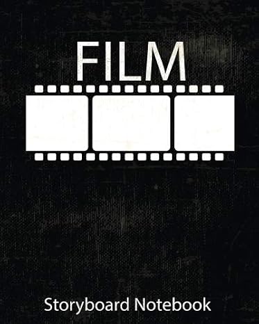 Storyboard : film Notebook & Journal :Storyboard Template :Cinema Notebook:Black: (8"x 10" Notebook with black grunge cover, 4 frames per page ideal for filmmakers, advertisers, animators)