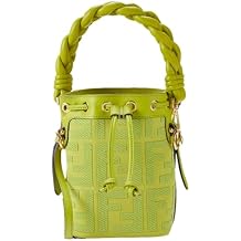 FENDI Mon Tresor FF Wasabi Green Mini Crossbody Bucket Bag 8BS010
