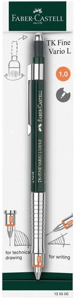 Faber-Castell Versatil Kalem, 0.9 mm, Silgili, Yeşil