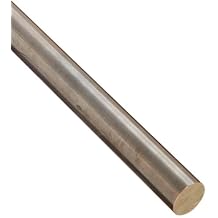 655 Bronze Round Bar, Unpolished (Mill) Finish, H04 Temper, ASTM B98, 0.625" Diameter, 12" Length, OnlineMetals