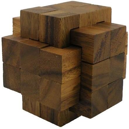 18 Pieces Burr Wooden Puzzle Brain Teaser