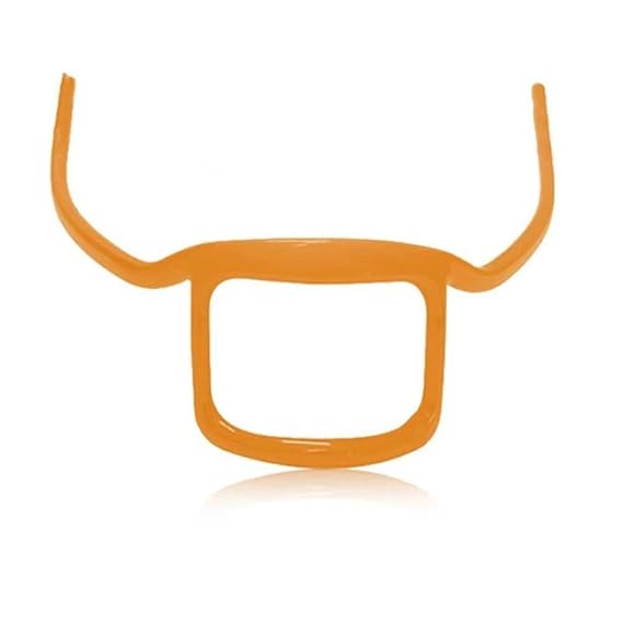 Beard Styling Template Goatee Mustache Grooming Guide Stencil Lineup Tool Shaving Template for Men Face Hair Styling Hairline Shaping Orange