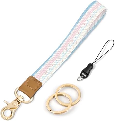 Wristlet Keychain, Cute Wrist Strap for Women, Wrist Lanyard for Keys, Wallet, Id Holder, Cell Phone