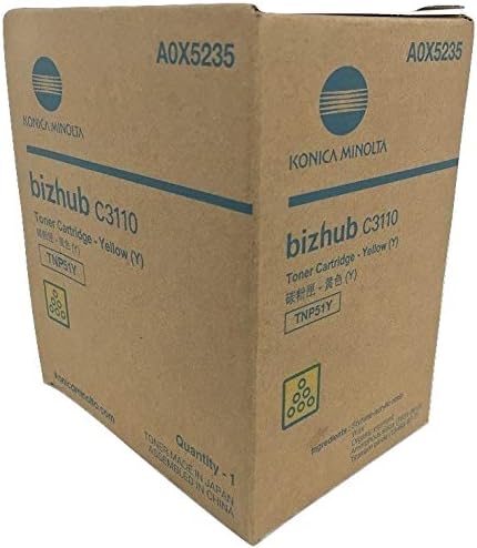 Original Konica-Minolta TNP51Y Yellow Toner, A0X5235