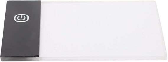 Simlug A6 Light Pad, LED Light Board, Non-Slip Backing, Bright, USB Cable, White, Plastic, Battery Powered, Art, Craft, Animation, Calligraphy, Painting