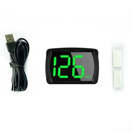 Car HUD Headup Display Digital Speedometer with LED Large Font for Truck SUV Motorcycle
