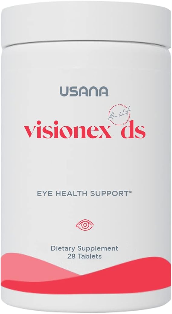 USANA - Visionex DS Lutein & Zeaxanthin Formula - 28 Tablets | Includes Lutein, Zeaxanthin, Bilberry Extract and Vitamin C For Blue Light Support, Retinal Health and Vision
