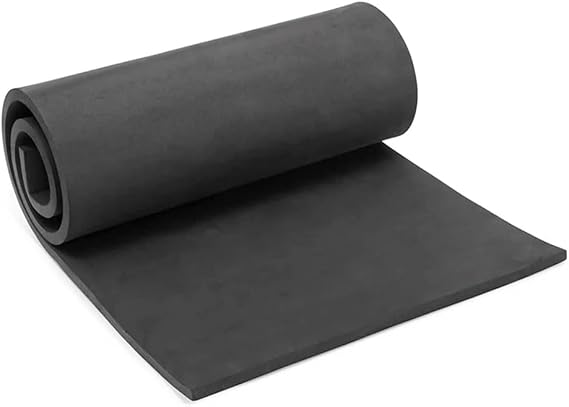 Foam Sheet, 1PC 1/2/3/5/10mm Thicknes EVA Foam Sheet Sound Absorbing Sound Insulation Foam Process EVA Sheet Handmade Model Making Material(Black,Thick 10mmx35x100cm)