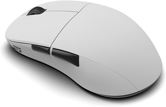 ENDGAME GEAR XM2w 4k v2 Wireless Gaming Mouse White - 30K DPI Optical Sensor 4000Hz Polling Medium to Large Hands Claw Grip Design Lightweight 61.5g