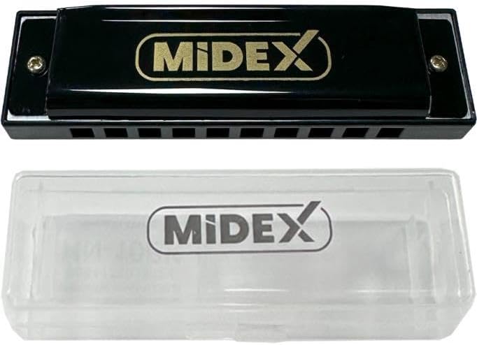 Midex HN-10BK Black Knitting Tools 10 Hole Harmonica