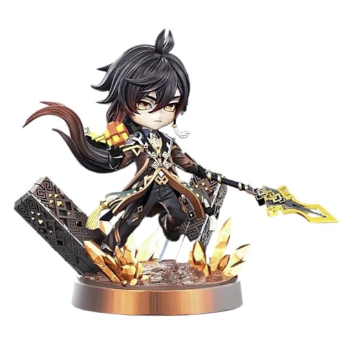 G-I Zhong Li Mini Figure Game Cute Character PVC Anime Morax Model Toy 6.3in