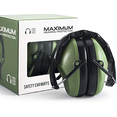 Pro For Sho 34dB NRR Hearing Protection Ear Muffs Highest NRR Compact Design Ear Protection for Loud Events & Sensory Use
