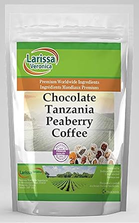 Chocolate Tanzania Peaberry Coffee (Gourmet, Naturally Flavored, Whole Coffee Beans) (4 oz, ZIN: 549387)