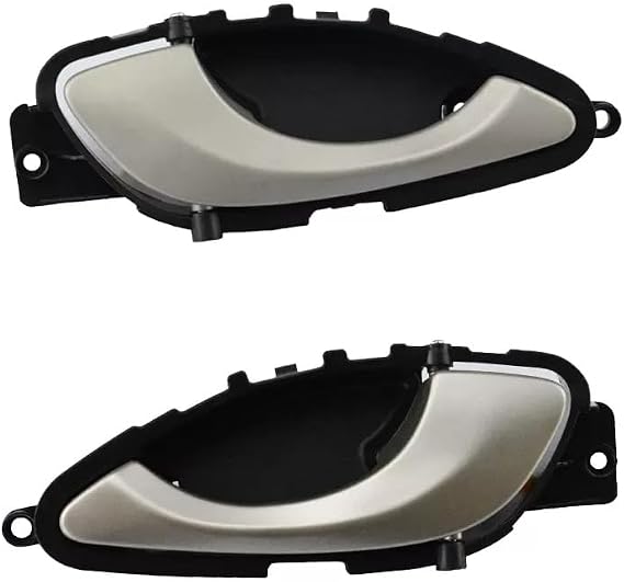 Car styling 1 PC Chrome/Matte Gray Interior Door Handle For JAC Heyue RS J5 Front Rear Left Right Inner Door Handle Auto Spare Parts Replace(Matte Gray(FR))