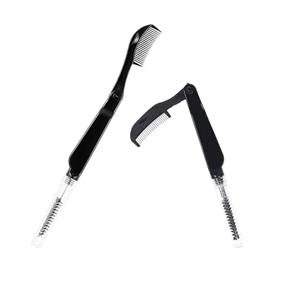 Folding Eyebrow Comb, 2 Pcs Eyelash Separator Eyebrow Grooming Brush Eyebrow Brush Makeup Cosmetic Tools for Girls and Lady