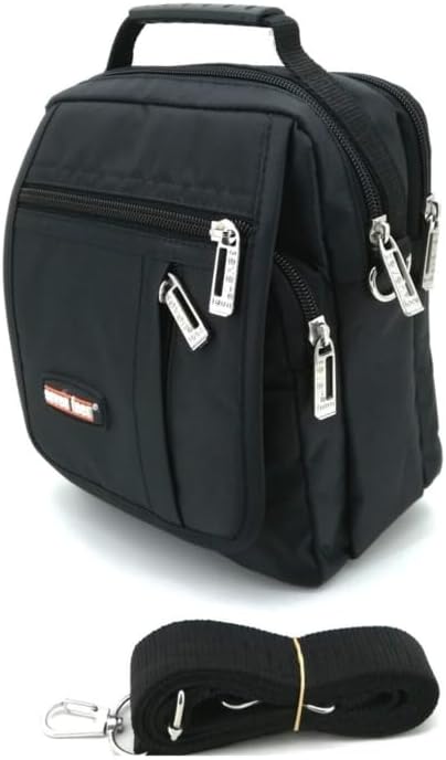 Men's Hand and Shoulder Strap Bag, Black-2248