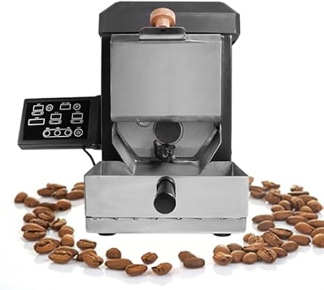Electric Coffee Bean Roaster Machine - Drum Roasting, Digital Display, Transparent Viewing, 300-480F Temperature Control, Automatic Home & Commercial Use, 220V