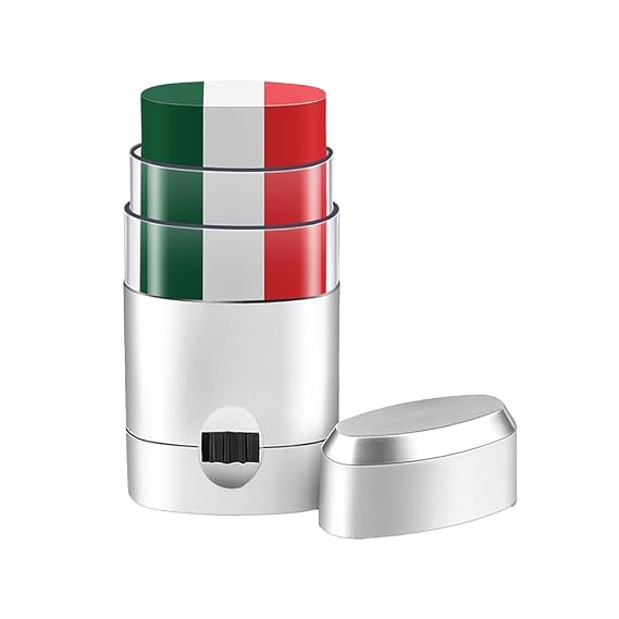 Mexican Theme Eye Face Paint Green White Red Face Paint Stick Mexico Flag 3 Colors Painting Kit for Sports National Events Soccer Game Makeup Supplies (Green white red)