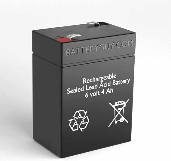 BatteryGuy CP645 Replacement 6V 4.5Ah SLA Battery Brand Equivalent (Rechargeable) - Qty of 1