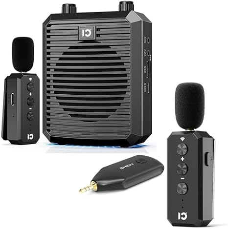 SHIDU Voice Amplifier with Wireless Lavalier Microphone