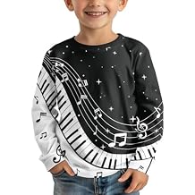 ZFRXIGN Long Sleeve Shirts for Boys Size 3-16 Years Crewneck Pullover Undershirts