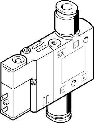 Festo 196853 Model CPE10-M1BH-3OL-QS-6 Solenoid Valve
