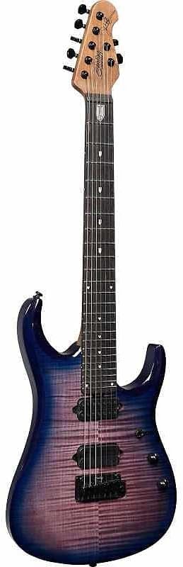 Sterling By Music Man JP157 John Petrucci Signature 7-string Electric Guitar - Purple Nebula, Ebony Fingerboard
